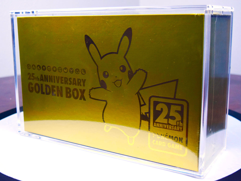 Pokémon 25th Anniversary Gold Box ACRYLIC CASE | Total Empire LLC
